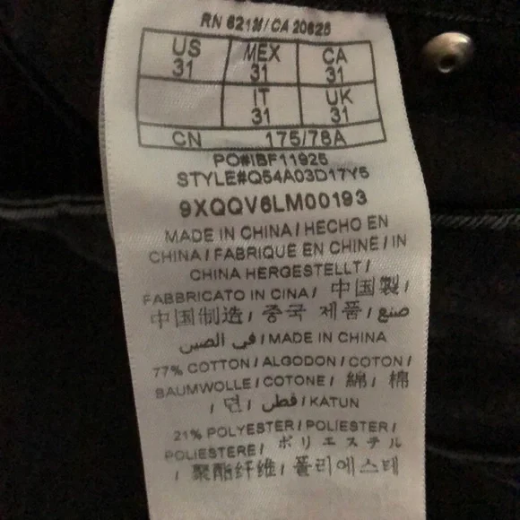 Guess faded black skinny jeans 31 - Picture 4 of 5